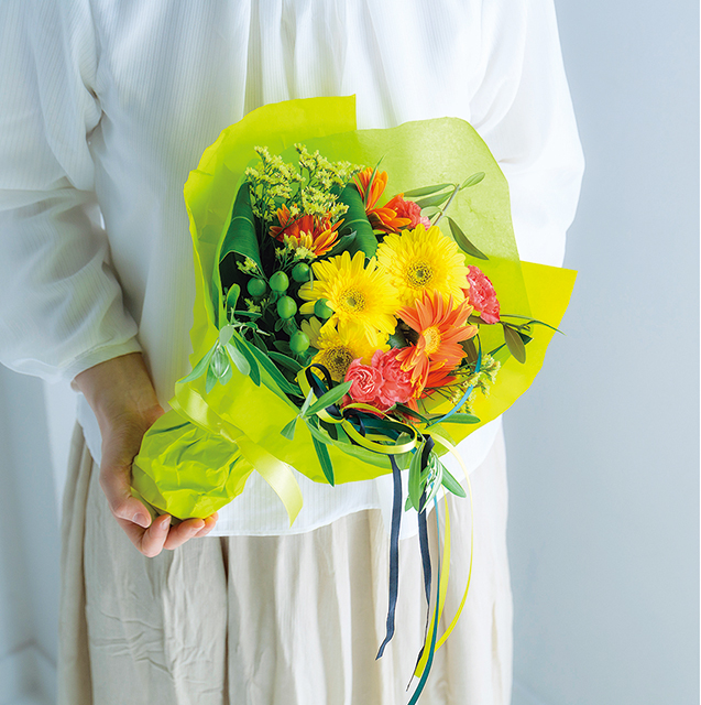 希望と平和の願いを込めたブーケ